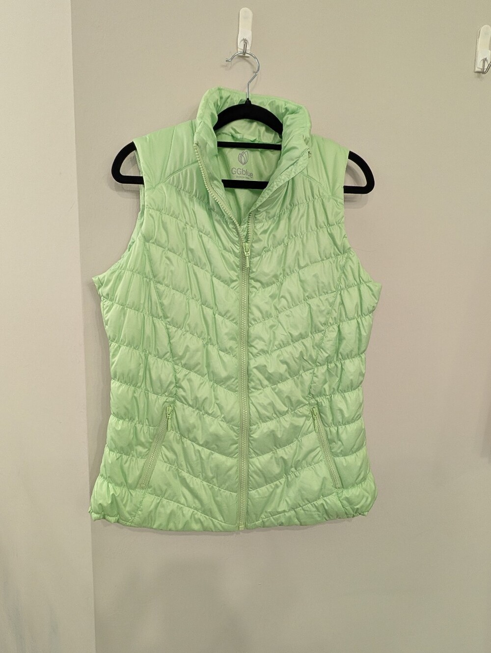 Ggblue Green Lightweight Quilted Puffer Vest - Womens Size Small